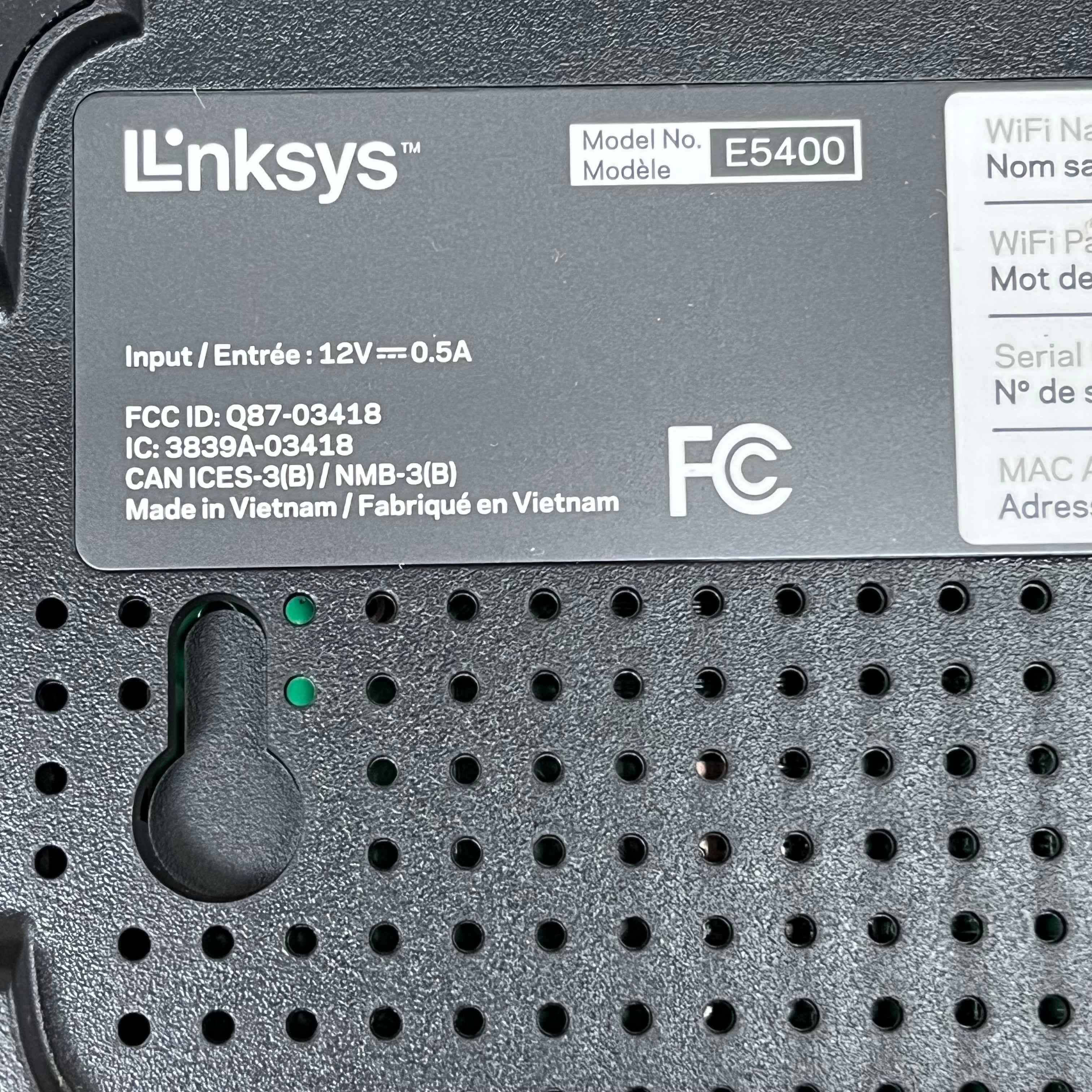 LINKSYS WiFi 5 Router 1,500 Sq. ft Coverage