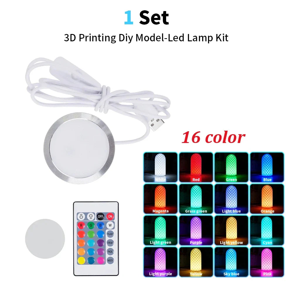 LED Lamp Kit for 3D Printers — DIY Light Parts (No 3D-Printed Components Included)