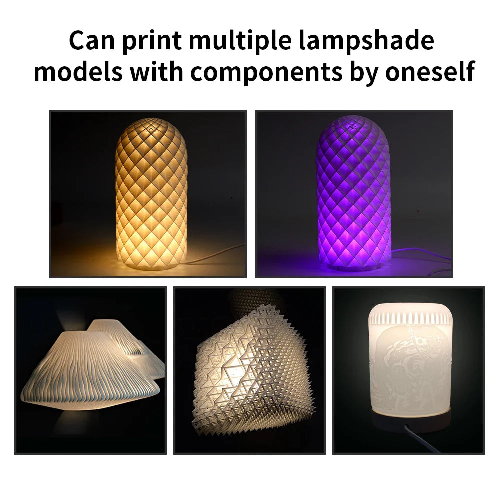 LED Lamp Kit for 3D Printers — DIY Light Parts (No 3D-Printed Components Included)