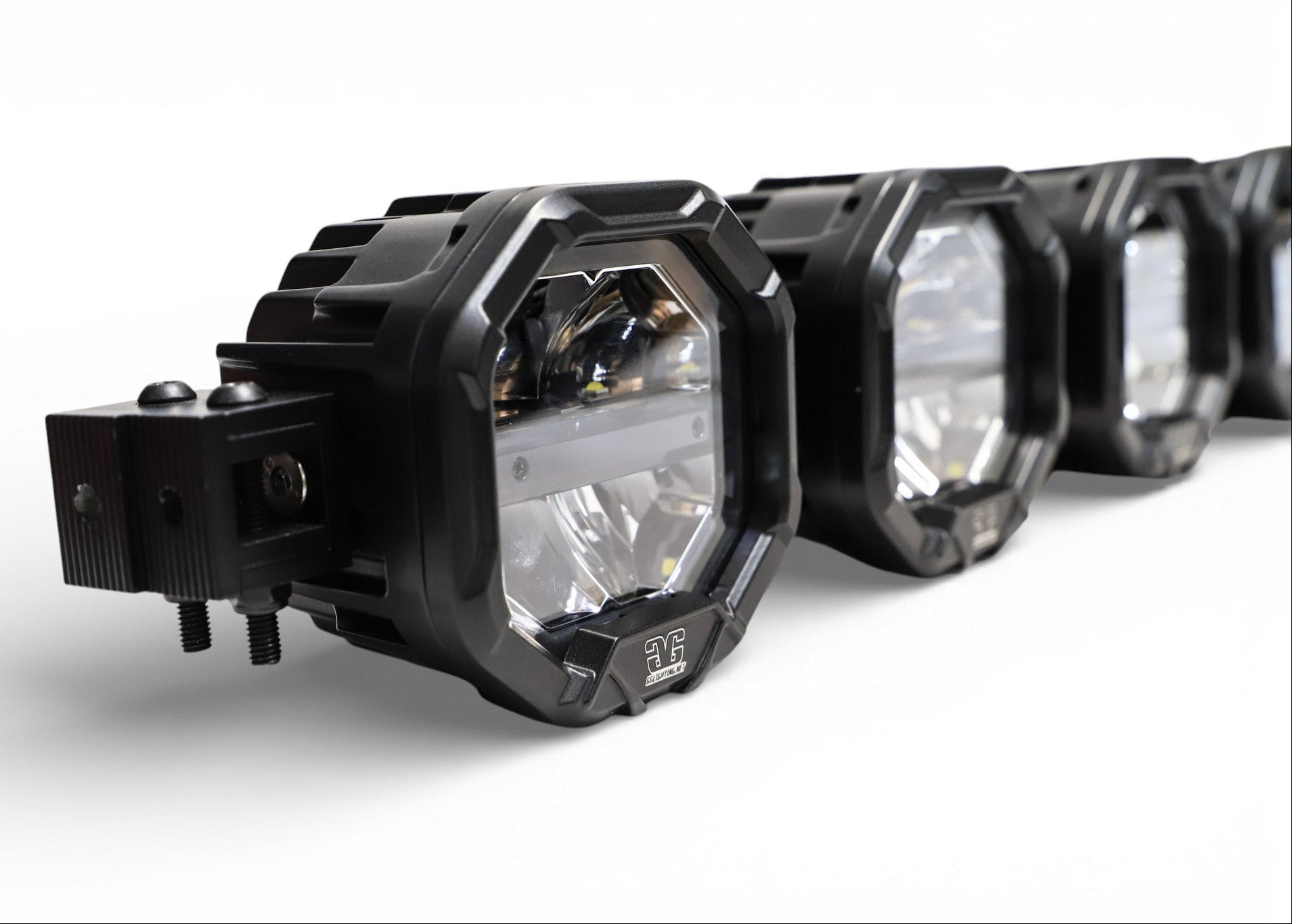 10 Light U-Con Interlocking Off Road LED Pod With Amber or White DRL Running Light