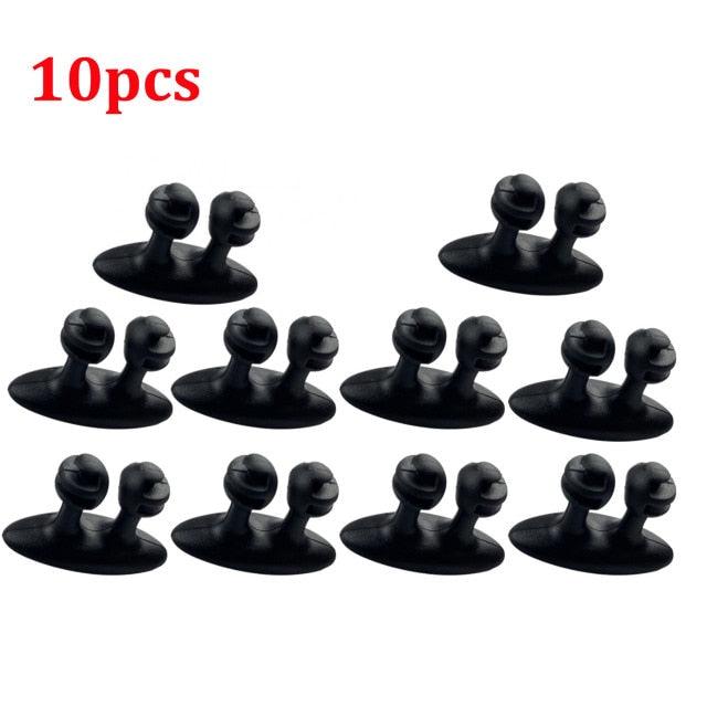 Dashboard Mobile Phone Cable Manager Charger Cable Line Organizer Clasp Clamp Cable Wire Cord Clips Organizer Holder Clamp Self Adhesive Cord Organizer Cable Management Wire Holder System Adhesive Cord Management System Auto Interior Accessories Holder