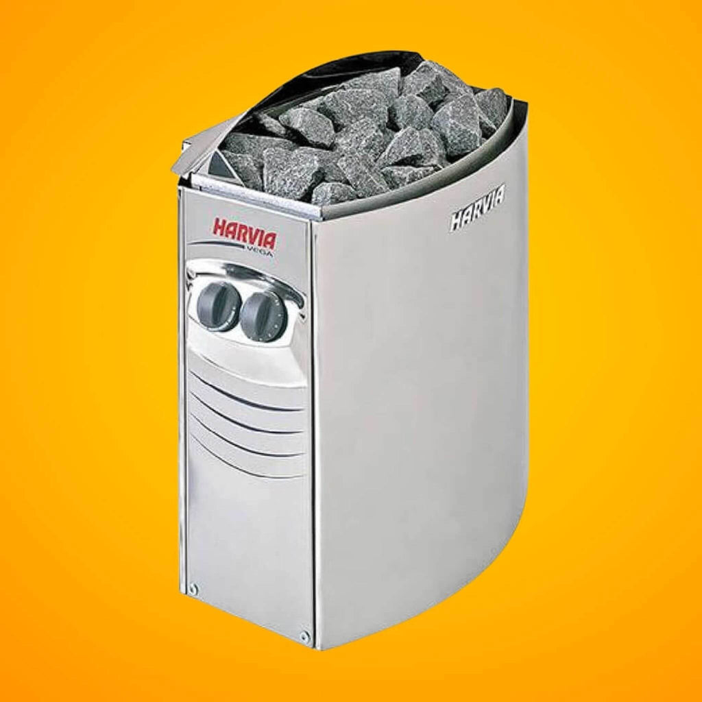 Harvia Vega Compact Electric Steel Sauna Heater With Sauna Stones [VC1700/1900/3500] (SAK48271)