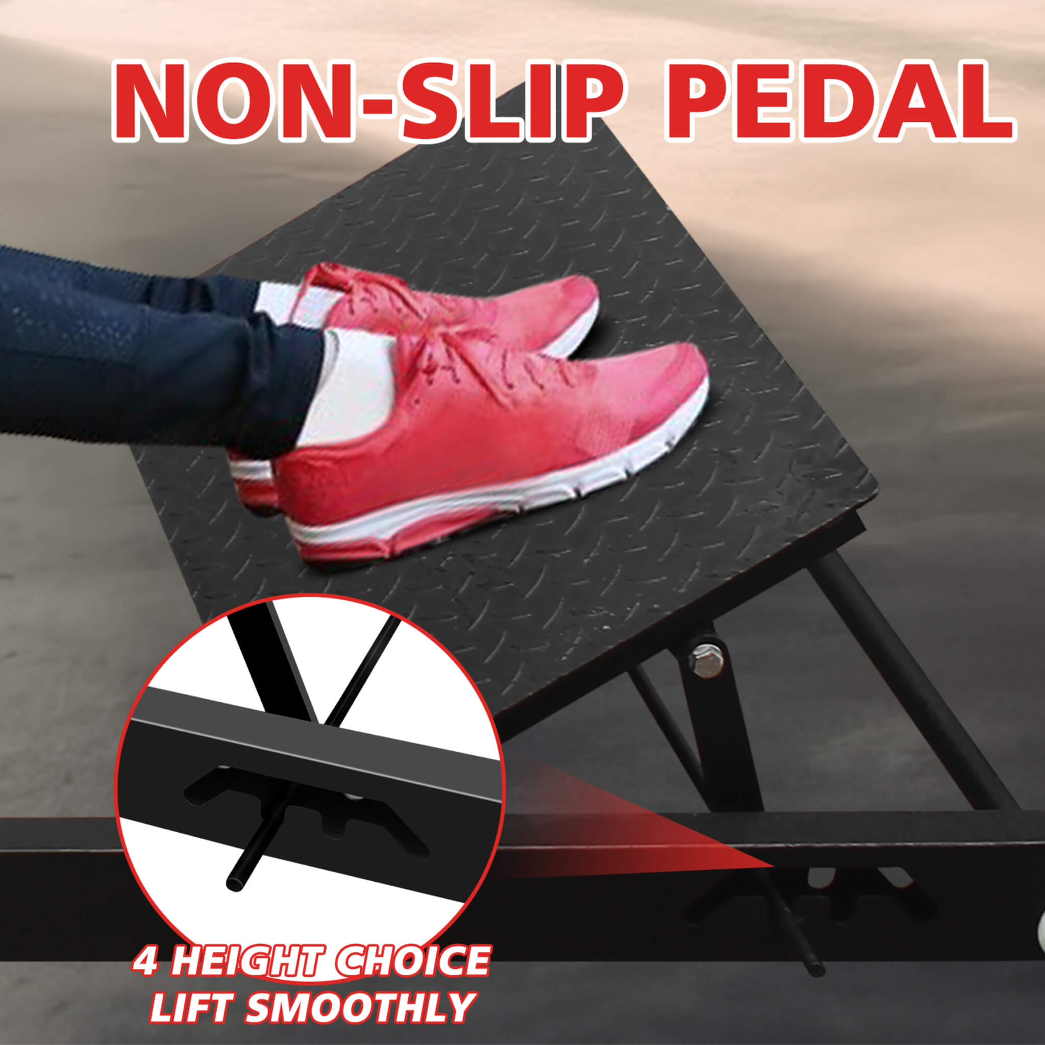 Rovix Heavy-Duty High Strength Steel Hip Thruster With Non-Slip Handles And Comfortable Foam Paddings (SAK92581)