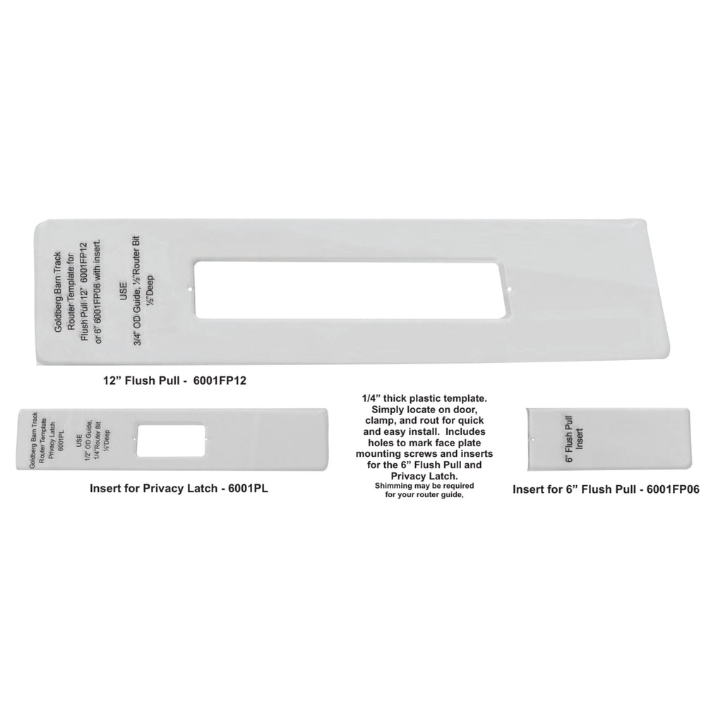 Router Template for Flush Pulls and Privacy Latches